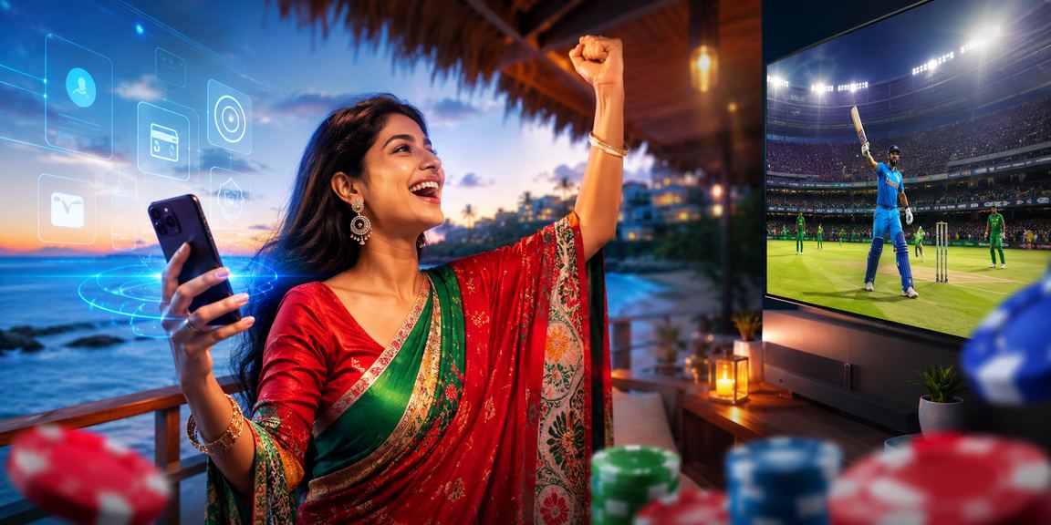 সেন্ট মার্টিন দ্বীপে সৈকতের পাশে ক্রিকেট বেটিং প্রোমোশন উপভোগ করছেন একজন সদস্য